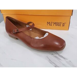 Miz Mooz Brown Leather Flats